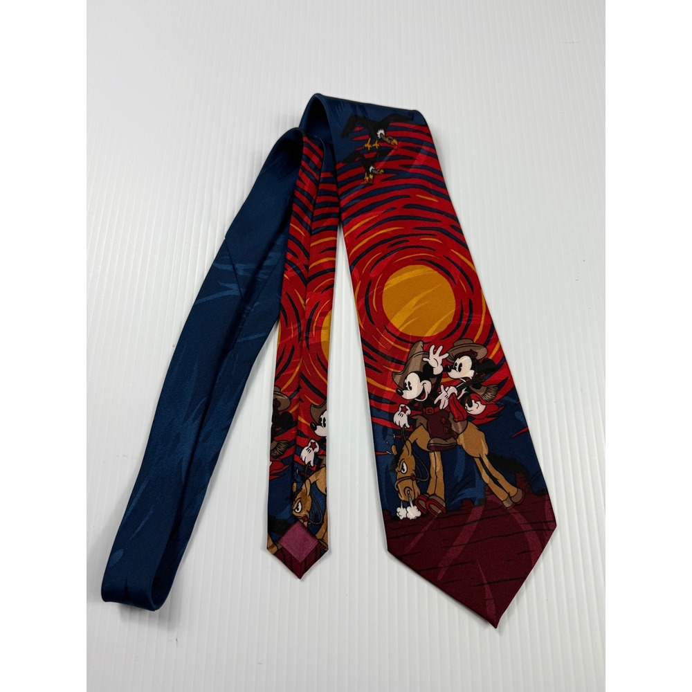 Mickey‎ Unlimited Novelty Tie Cowboy Mickey Mouse Western Cartoon Necktie